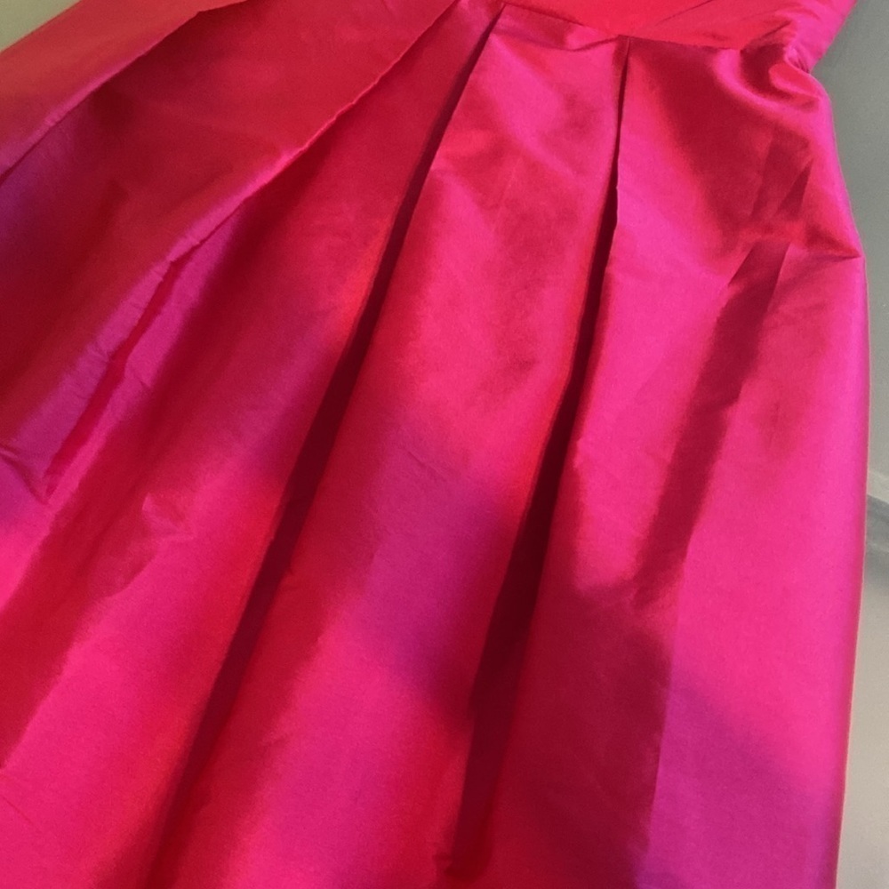 Like NEW Alfred Sung Pink Strapless Mini Dress Size 2 - Picture 5 of 10